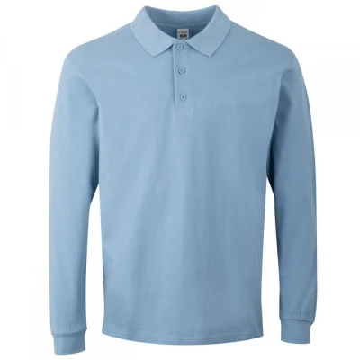 Tricou polo HOBART cu mânecă lungă, unisex, simplu / Mukua / Tricouri cu maneca lunga