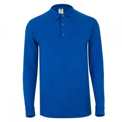 Tricou polo HOBART cu mânecă lungă, unisex, simplu / Mukua / Tricouri cu maneca lunga