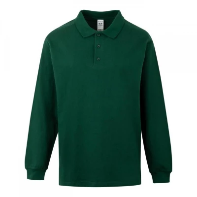Tricou polo HOBART cu mânecă lungă, unisex, simplu / Mukua / Tricouri cu maneca lunga