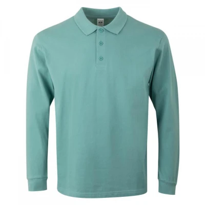 Tricou polo HOBART cu mânecă lungă, unisex, simplu / Mukua / Tricouri cu maneca lunga