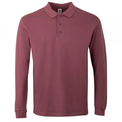 Tricou polo HOBART cu mânecă lungă, unisex, simplu / Mukua / Tricouri cu maneca lunga