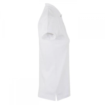 Tricou polo MACKAY WOMAN pentru femei, simplu, alb / Mukua / Tricouri POLO (cu guler si nasturi)
