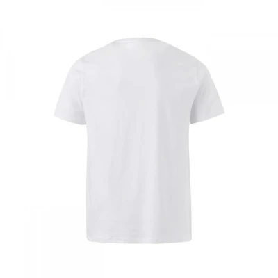 Tricou LAKE cu mânecă scurtă, unisex, simplu, alb / Mukua / Tricouri la baza gatului