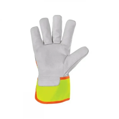 Mănuși de protecție CXS HIVI, combinate / CXS / Piele cu textil