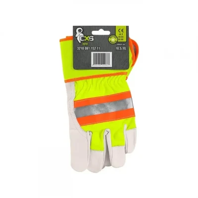 Mănuși de protecție CXS HIVI, combinate / CXS / Piele cu textil