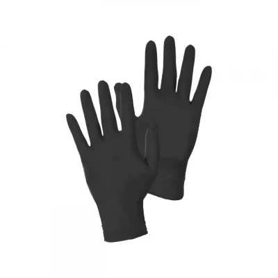 Mănuși de unică folosință CXS STERN BLACK, din nit / CXS / Unica folosinta