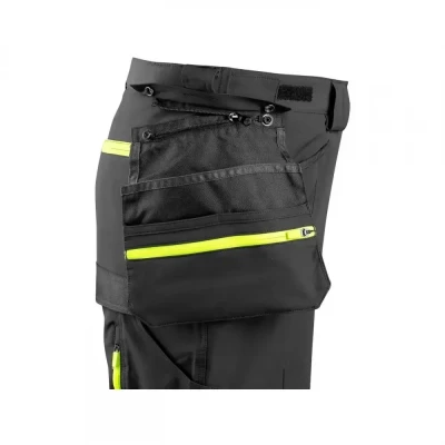 Pantaloni CXS NAOS HV, pentru bărbați, negru-galbe / CXS / Reflectorizanta