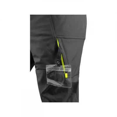 Pantaloni CXS NAOS HV, pentru bărbați, negru-galbe / CXS / Reflectorizanta