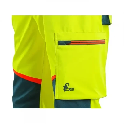 Pantaloni softshell CXS BEDFORD, înaltă vizibilita / CXS / Reflectorizanta