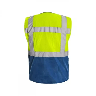 Vestă BOLTON, înaltă vizibilitate, galben-albastru / CXS / Veste semnalizare