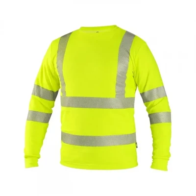 Tricou cu mânecă lungă CXS OLDHAM, înaltă vizibili / CXS / Reflectorizanta