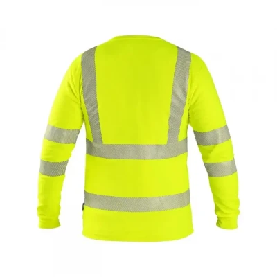 Tricou cu mânecă lungă CXS OLDHAM, înaltă vizibili / CXS / Reflectorizanta