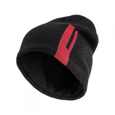 Căciulă tricotată CXS LOKI, negru-roșu / CXS / Caciuli iarna, Fulare, Cagule