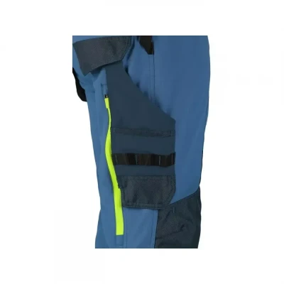 Pantaloni CXS NAOS, pentru bărbați, albastru-albas / CXS / Pantaloni salopeta talie