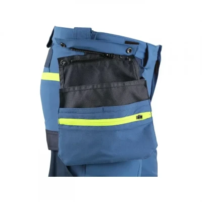 Pantaloni CXS NAOS, pentru bărbați, albastru-albas / CXS / Pantaloni salopeta talie