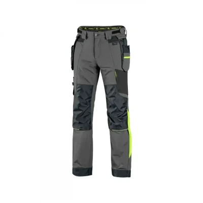 Pantaloni CXS NAOS, pentru bărbați, gri-negru, cu  / CXS / Pantaloni salopeta talie