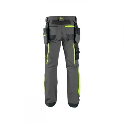 Pantaloni CXS NAOS, pentru bărbați, gri-negru, cu  / CXS / Pantaloni salopeta talie
