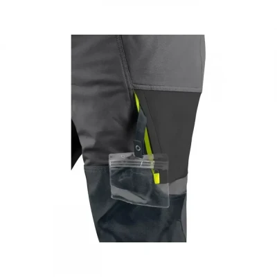 Pantaloni CXS NAOS, pentru bărbați, gri-negru, cu  / CXS / Pantaloni salopeta talie