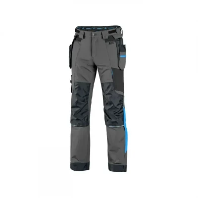 Pantaloni CXS NAOS, pentru bărbați, gri-negru, cu  / CXS / Pantaloni salopeta talie