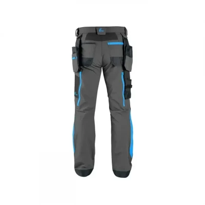 Pantaloni CXS NAOS, pentru bărbați, gri-negru, cu  / CXS / Pantaloni salopeta talie