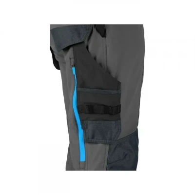 Pantaloni CXS NAOS, pentru bărbați, gri-negru, cu  / CXS / Pantaloni salopeta talie