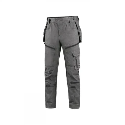 Pantaloni CXS LEONIS, pentru bărbați, gri cu acces / CXS / Pantaloni salopeta talie