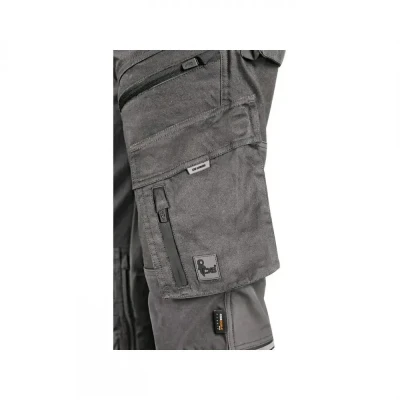 Pantaloni CXS LEONIS, pentru bărbați, gri cu acces / CXS / Pantaloni salopeta talie