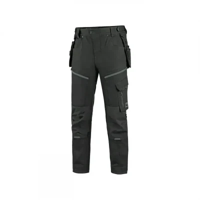 Pantaloni CXS LEONIS, pentru bărbați, negru cu acc / CXS / Pantaloni salopeta talie