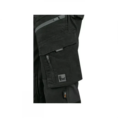 Pantaloni CXS LEONIS, pentru bărbați, negru cu acc / CXS / Pantaloni salopeta talie