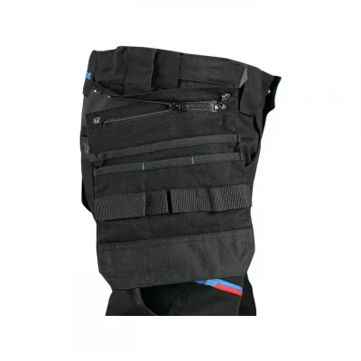 Pantaloni CXS LEONIS, pentru bărbați, negru cu acc / CXS / Pantaloni salopeta talie