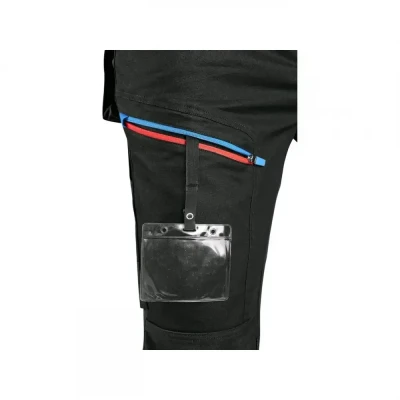 Pantaloni CXS LEONIS, pentru bărbați, negru cu acc / CXS / Pantaloni salopeta talie