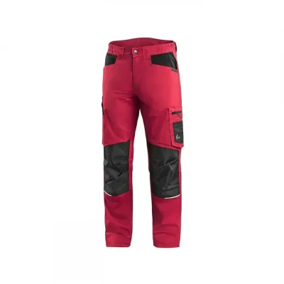 Pantaloni CXS SOLIS FLEX, pentru bărbați, roșu-neg / CXS / Pantaloni salopeta talie