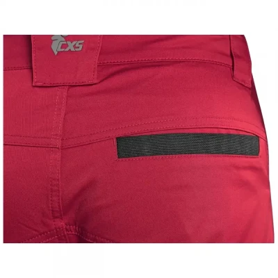 Pantaloni CXS SOLIS FLEX, pentru bărbați, roșu-neg / CXS / Pantaloni salopeta talie