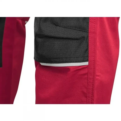 Pantaloni CXS SOLIS FLEX, pentru bărbați, roșu-neg / CXS / Pantaloni salopeta talie