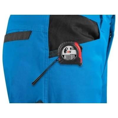 Pantaloni CXS SOLIS FLEX, pentru bărbați, albastru / CXS / Pantaloni salopeta talie