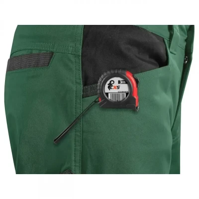 Pantaloni CXS SOLIS FLEX, pentru bărbați, verde-ne / CXS / Pantaloni salopeta talie
