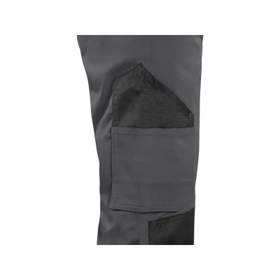 Pantaloni CXS SOLIS FLEX, pentru bărbați, gri-negr / CXS / Pantaloni salopeta talie