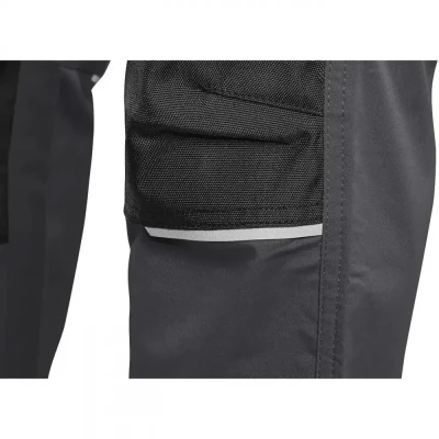 Pantaloni CXS SOLIS FLEX, pentru bărbați, gri-negr / CXS / Pantaloni salopeta talie
