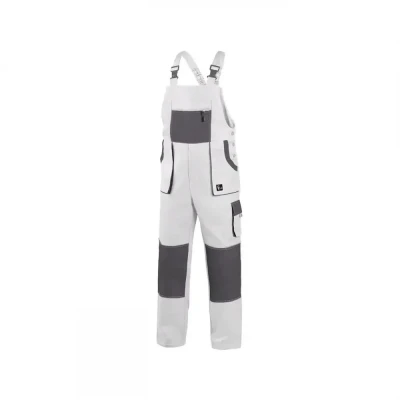 Pantaloni cu pieptar CXS LUXY ROBIN, pentru bărbaț / CXS / Imbracaminte alba