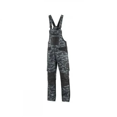 Pantaloni de lucru cu pieptar CXS SOLIS FLEX, pent / CXS / Camouflage