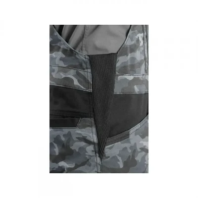 Pantaloni de lucru cu pieptar CXS SOLIS FLEX, pent / CXS / Camouflage