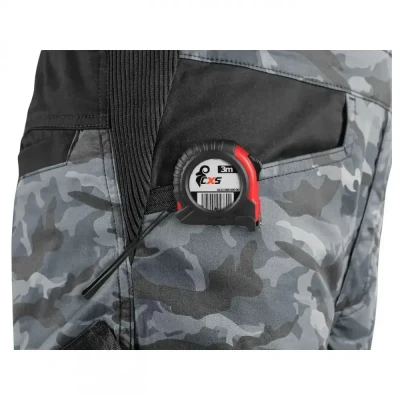 Pantaloni de lucru cu pieptar CXS SOLIS FLEX, pent / CXS / Camouflage