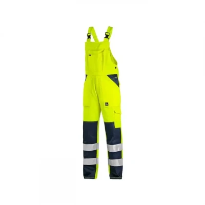 Pantaloni cu pieptar CXS NORWICH, de înaltă vizibi / CXS / Reflectorizanta
