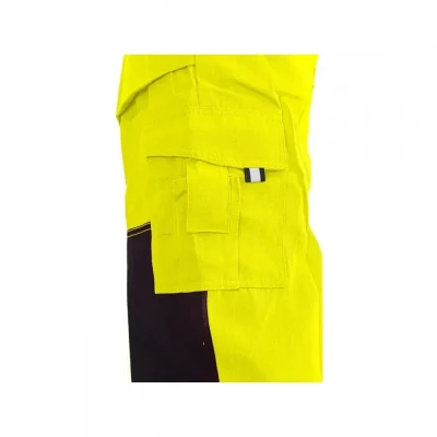 Pantaloni cu pieptar CXS NORWICH, de înaltă vizibi / CXS / Reflectorizanta