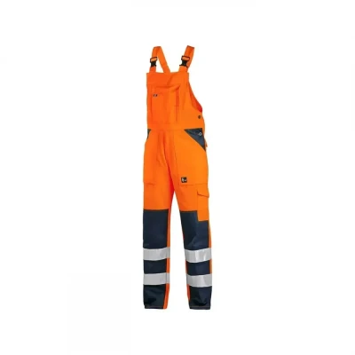 Pantaloni cu pieptar CXS NORWICH, de înaltă vizibi / CXS / Reflectorizanta