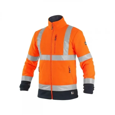 Geacă din fleece CXS PRESTON, de înaltă vizibilita / CXS / Reflectorizanta