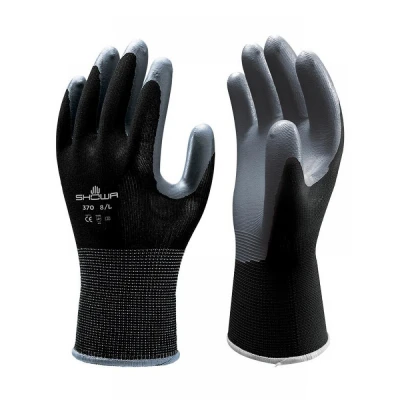 Manusi Nitril 370 Black / Showa / Textile impregnate in nitril