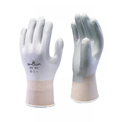 Manusi Nitril 370 White / Showa / Textile impregnate in nitril
