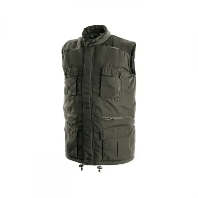 Vestă de iarnă CXS OHIO, pentru bărbați, verde / CXS / Veste vatuite, de iarna
