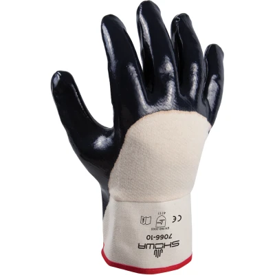 Manusi Nitril 7066 / Showa / Textile impregnate in nitril